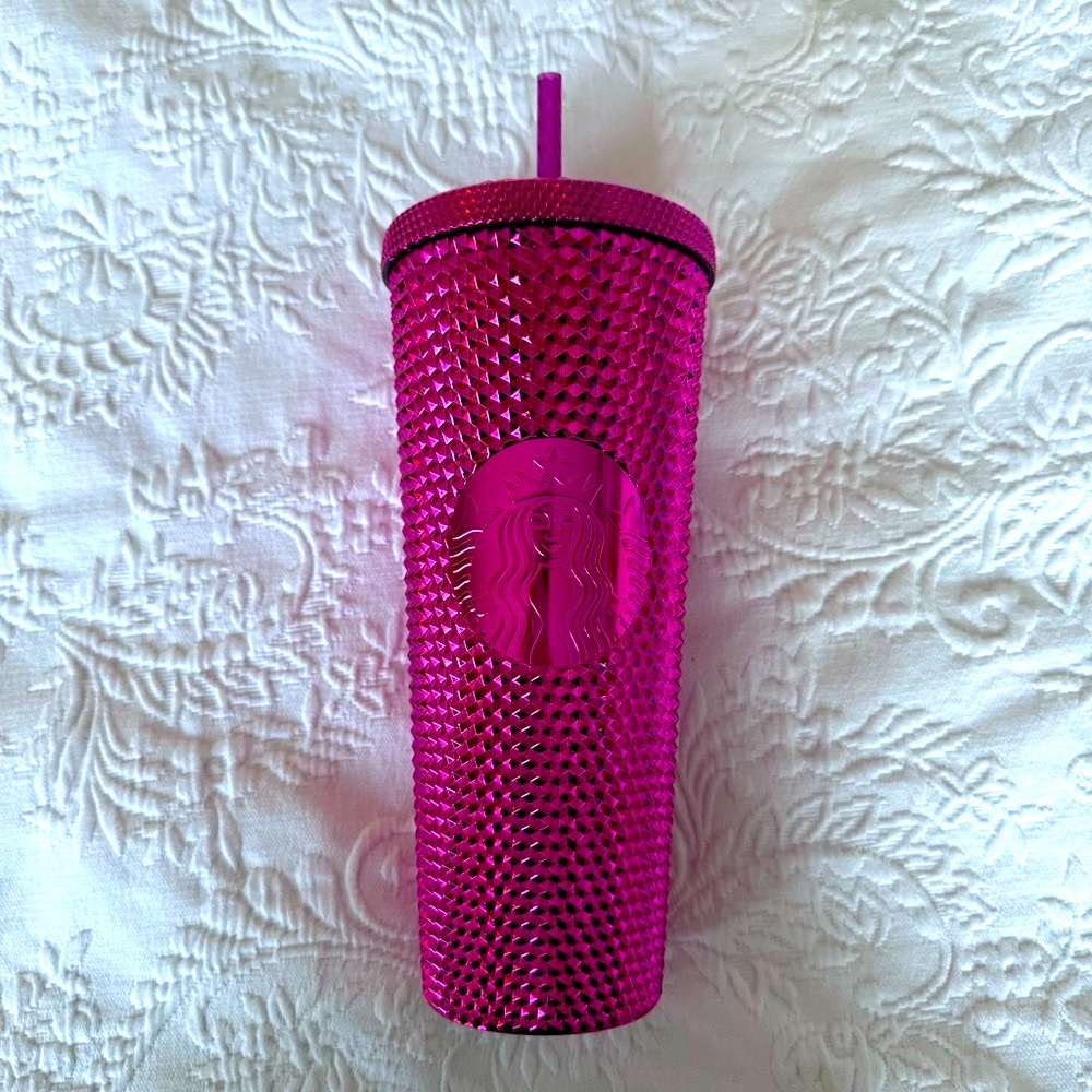 NWT STARBUCKS 2022 Christmas Sangria Bling Venti Studded Tumbler